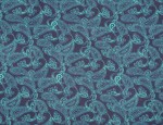 100% Viscose Twill - Teal Paisley