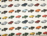 100% Viscose Twill - Classic Cars