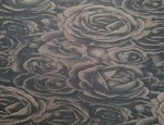 140cm Jacquard Cupro Satin Lining - Bronze Velvet Rose