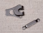 2 pce Trouser Hook & Bar 14mm - Gunmetal