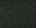 Jacquard Cupro Lining - Forest Green Paisley