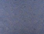 140cm Jacquard Cupro Lining - Denim Paisley