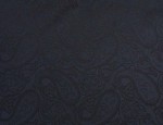 140cm Jacquard Cupro Lining - Navy Paisley