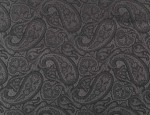 Jacquard Cupro Lining - Grey/Black Paisley