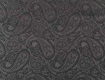 140cm Jacquard Cupro Lining - Grey/Black Paisley