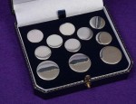 11 Pce Blazer Button Set - Sterling Silver