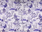 100% Viscose Twill - Sakura Blue