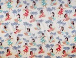 100% Viscose Twill - Tahitian Girls