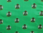 100% Viscose Twill - Green Nigerian Coat of Arms