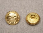 23mm British Transport Docks Button - Gilt