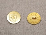 20mm Bermuda Coat of Arms Button - Gilt