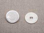 21mm Bermuda Coat of Arms Button - Silver