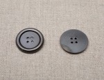 20mm Classic Design Metal Button - Gunmetal