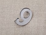 15x20mm 6 or 9 Police Number 2 Shank Badge - Nickel
