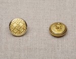 15mm Caneweave Button - Gilt