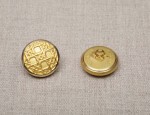 20mm Caneweave Button - Gilt