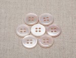 22L MOP 4 Hole Buttons - Pink