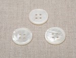 30L MOP 4 Hole Buttons - White