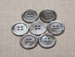 30L MOP 4 Hole Buttons - Smoke