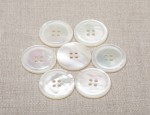 36L MOP 4 Hole Buttons (Fine Hole) - White