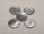 36L MOP 4 Hole Buttons - Smoke