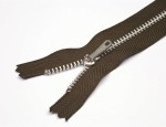 YKK Curved Trouser Zips 20 cm - 8" - Dark Lovat