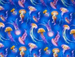 100% Viscose Twill - Jellyfish