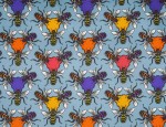 100% Viscose Twill - Honey Bees