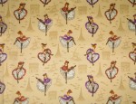 100% Viscose Twill - Can Can Girls