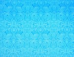100% Viscose Twill - Damask Aquamarine