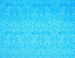 100% Viscose Twill - Damask Aquamarine