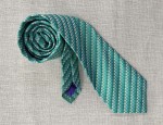 Silk Ties - Geo Green