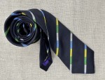 Silk Ties - Stripe The Banjo Boys Navy