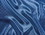 140cm Jacquard Viscose Lining - Ceylon Blue Diamonds