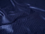 140cm Jacquard Viscose Lining - Ceylon Blue Diamonds