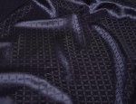 140cm Jacquard Viscose Lining - Sapphire Blue Diamonds