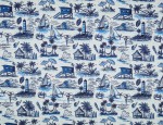 100% Viscose Twill - Coastal Toile