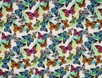 100% Viscose Twill - Rainbow Morpho
