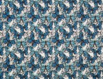 100% Viscose Twill - Blue Morpho
