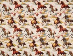 100% Viscose Twill - Wild Horses