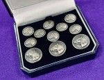 11 Pce Horse Head Blazer Button Set SB - Antique Silver