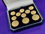 11 Pce Fine Weave Blazer Button Set SB - Gilt